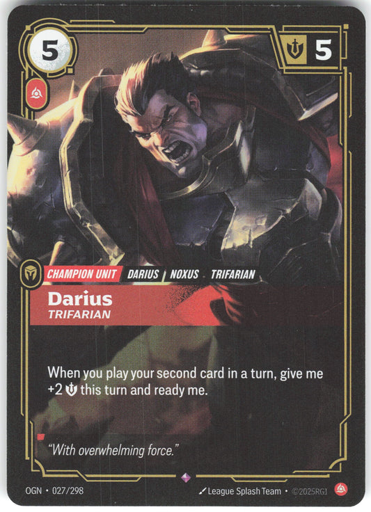 Darius - Trifarian Rare Origins 027/298 NM