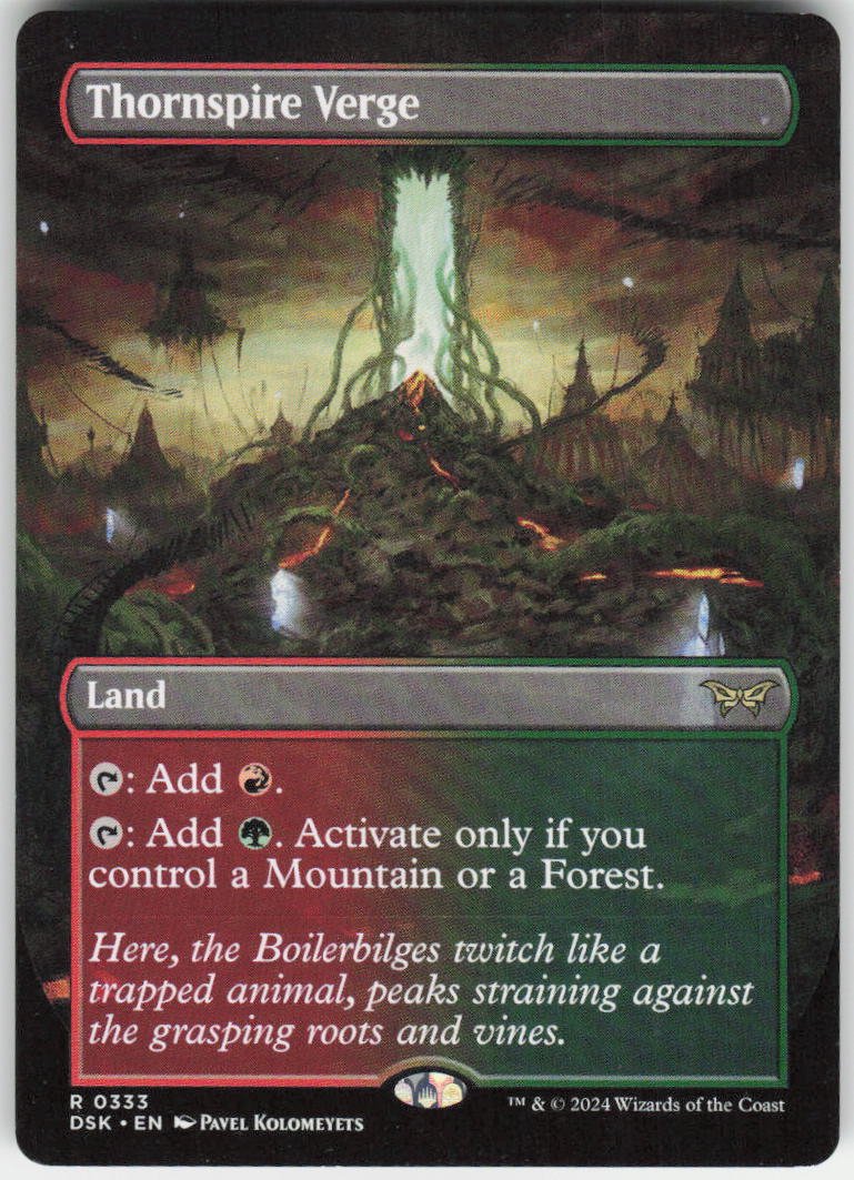 Thornspire Verge (Borderless) R Duskmourn: House of Horror 333 NM