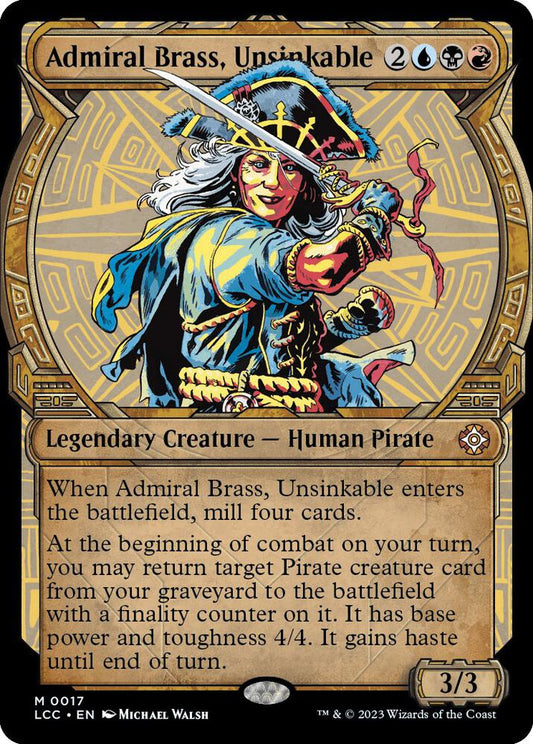 Admiral Brass, Unsinkable (Showcase) 17 Commander: The Lost Caverns of Ixalan NM/M