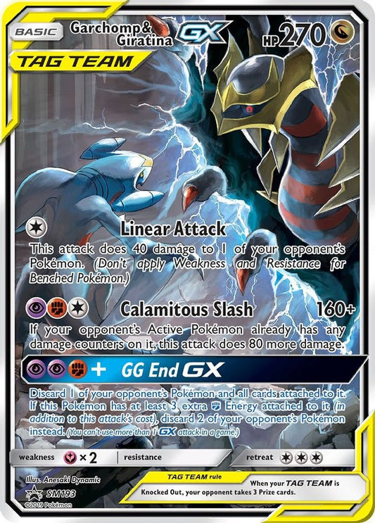 Garchomp & Giratina GX - SM193 Promo Sun & Moon Promo Holo NM/M