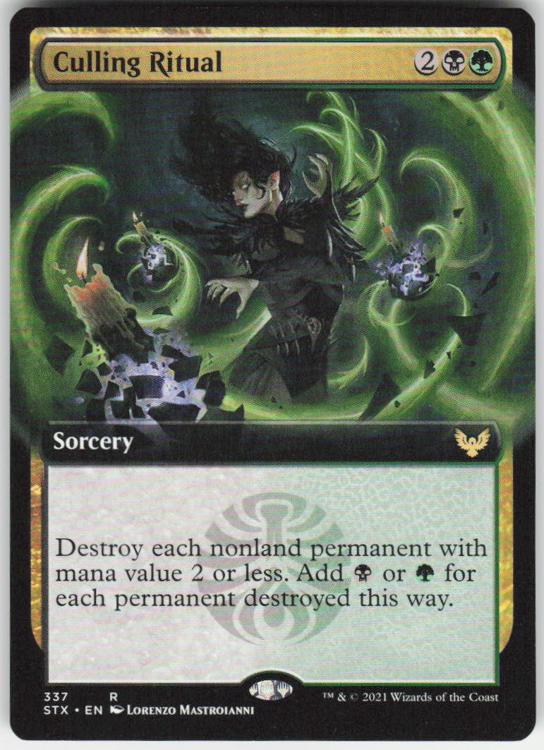 Culling Ritual (Extended Art) R Strixhaven: School of Mages 337 NM
