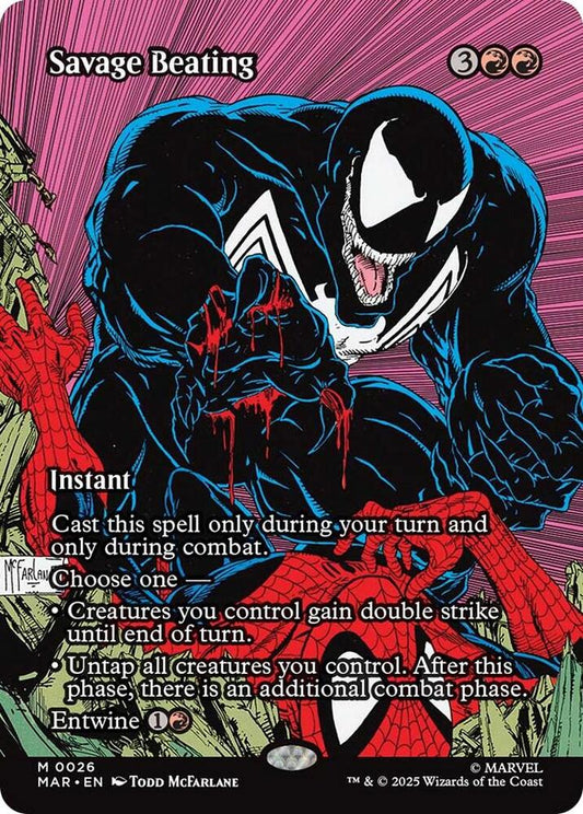 Savage Beating (Borderless) 26 Mythic Marvel Universe Eternal-Legal NM/M