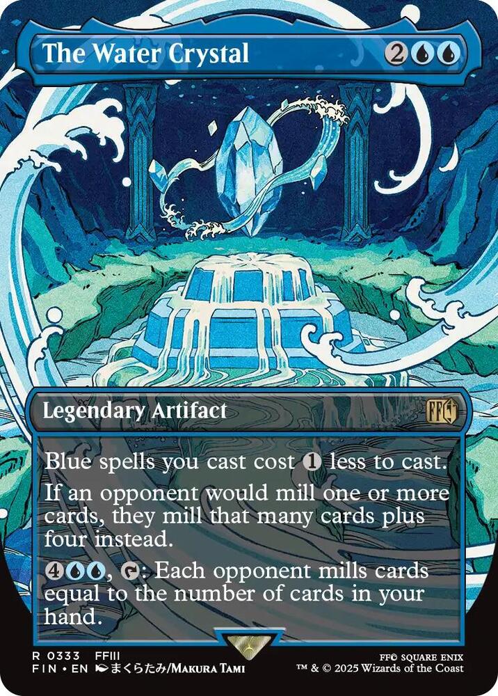 The Water Crystal (Borderless) 333 Rare FINAL FANTASY NM/M