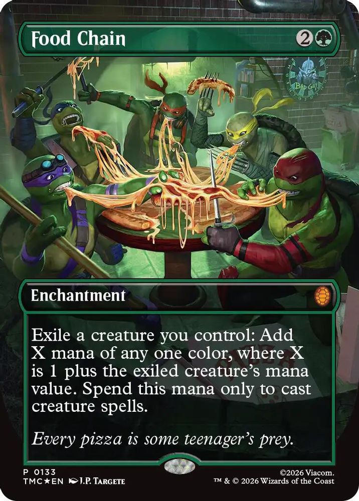 Food Chain (Borderless) 133 Foil Commander: Teenage Mutant Ninja Turtles Holo NM/M