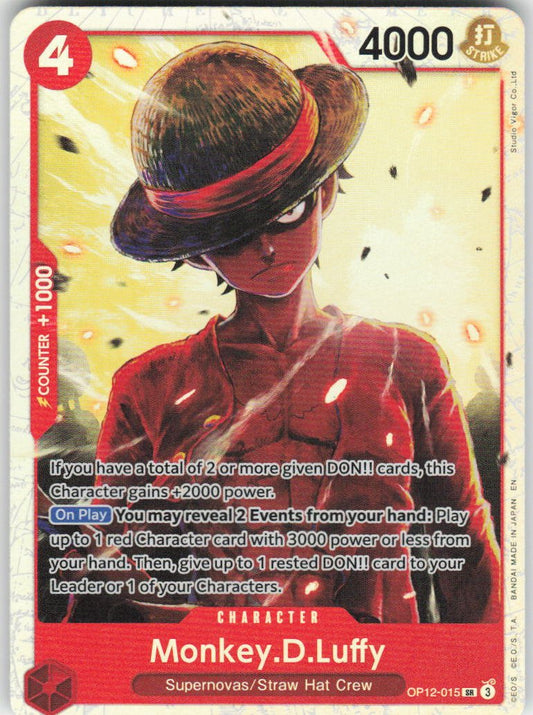 Monkey.D.Luffy SR Legacy of the Master OP12-015 NM
