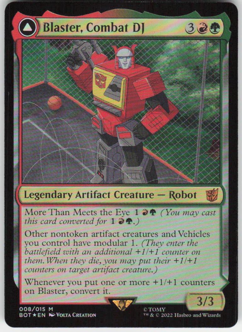 Blaster, Combat DJ (Foil) M Universes Beyond: Transformers 8 NM