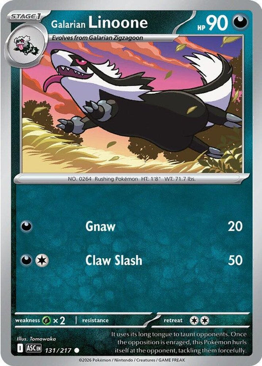 Galarian Linoone 131/217 Common Ascended Heroes NM/M