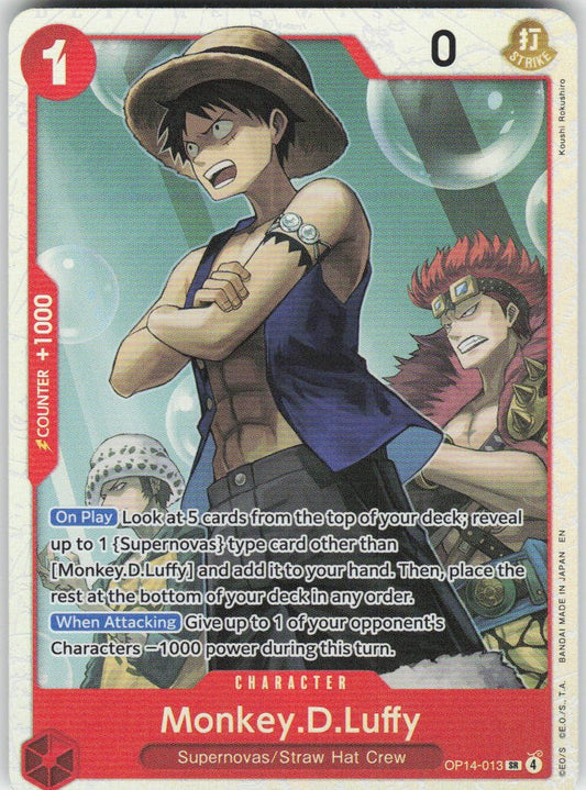 Monkey.D.Luffy - SR The Azure Sea's Seven OP14-013 NM
