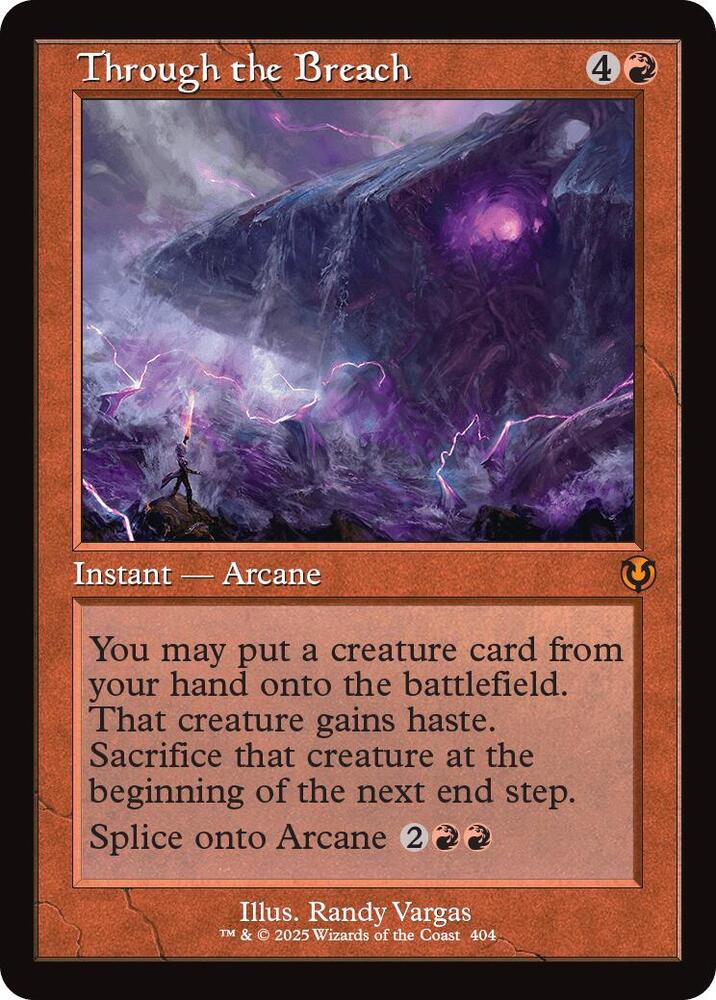 Through the Breach (Retro Frame) 404 Foil Mythic Innistrad Remastered NM/M