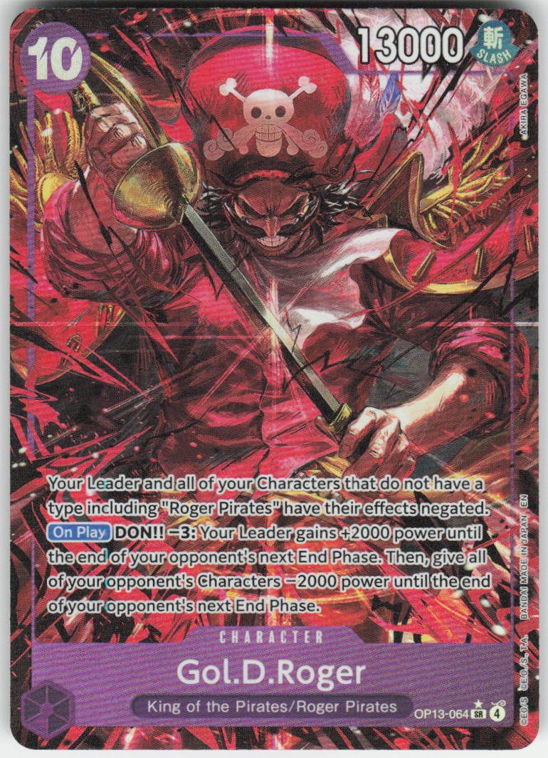 Gol.D.Roger (064) (Alternate Art) SR Carrying On His Will OP13-064 NM