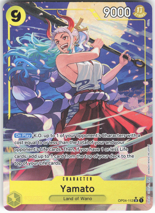 Yamato (PRB-01) (Alternate Art) SR Premium Booster -The Best- OP04-112 NM