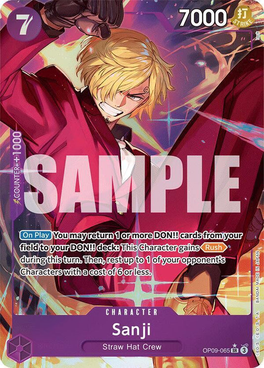Sanji (065) (Parallel) OP09-065 Super Rare Emperors in the New World NM/M