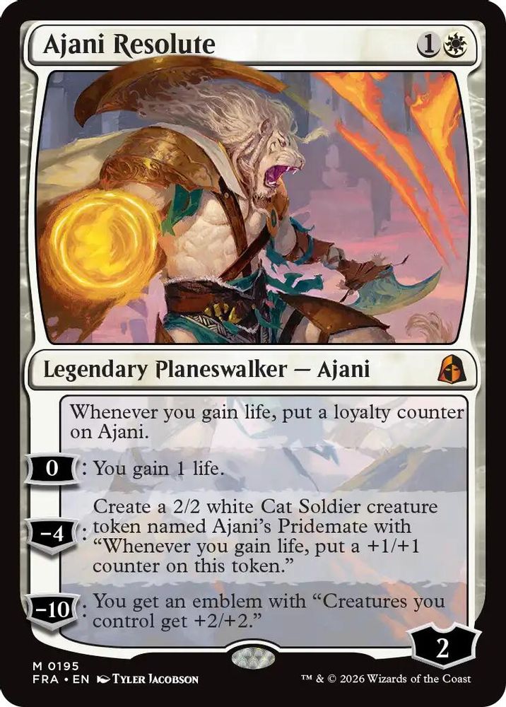 Ajani Resolute 195 Mythic Reality Fracture NM/M