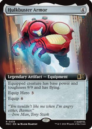 Hulkbuster Armor (Extended Art) 438 Rare Commander: Marvel Super Heroes NM/M