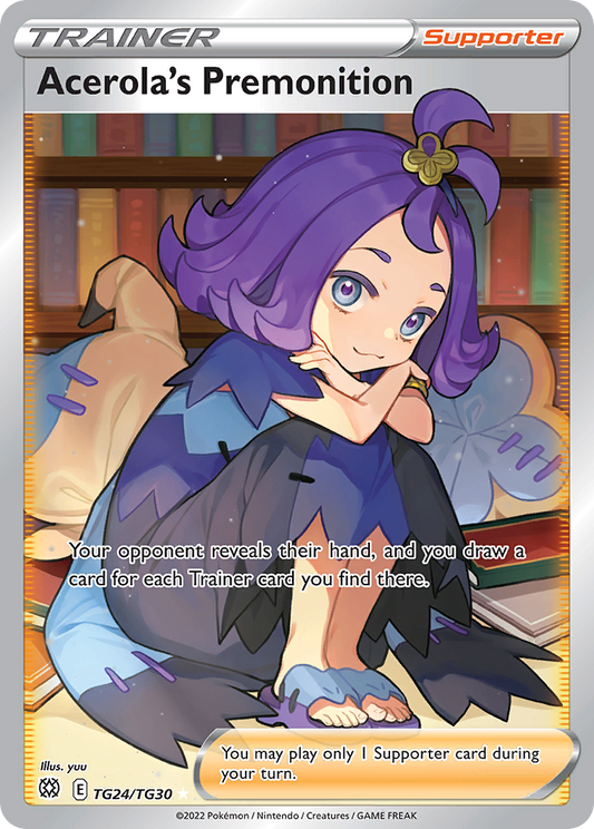 Acerola's Premonition TG24/TG30 Ultra Rare Brilliant Stars Trainer Gallery NM/M