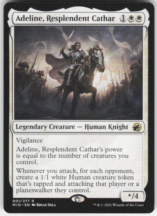 Adeline, Resplendent Cathar R Innistrad: Midnight Hunt 1 NM
