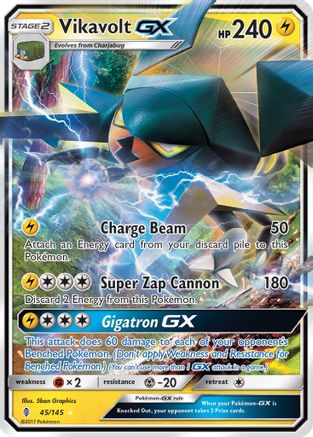 Vikavolt GX 45/145 Ultra Rare Guardians Rising Holo NM/M