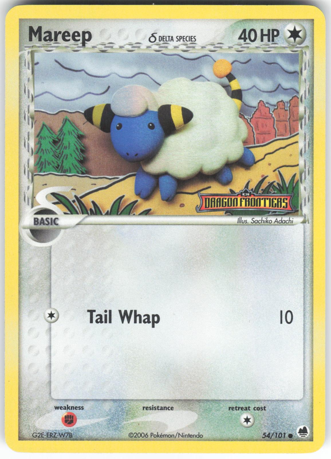Mareep 54/101 Common Reverse Holo Dragon Frontiers LP