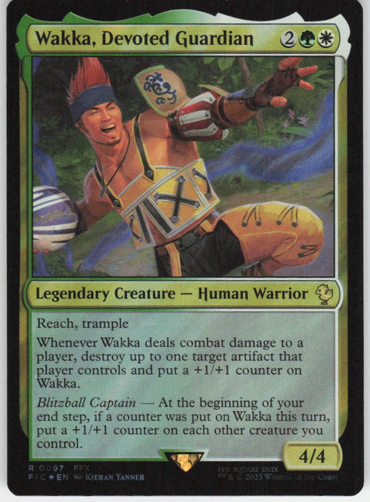 Wakka, Devoted Guardian (Surge Foil) R Commander: FINAL FANTASY 97 NM