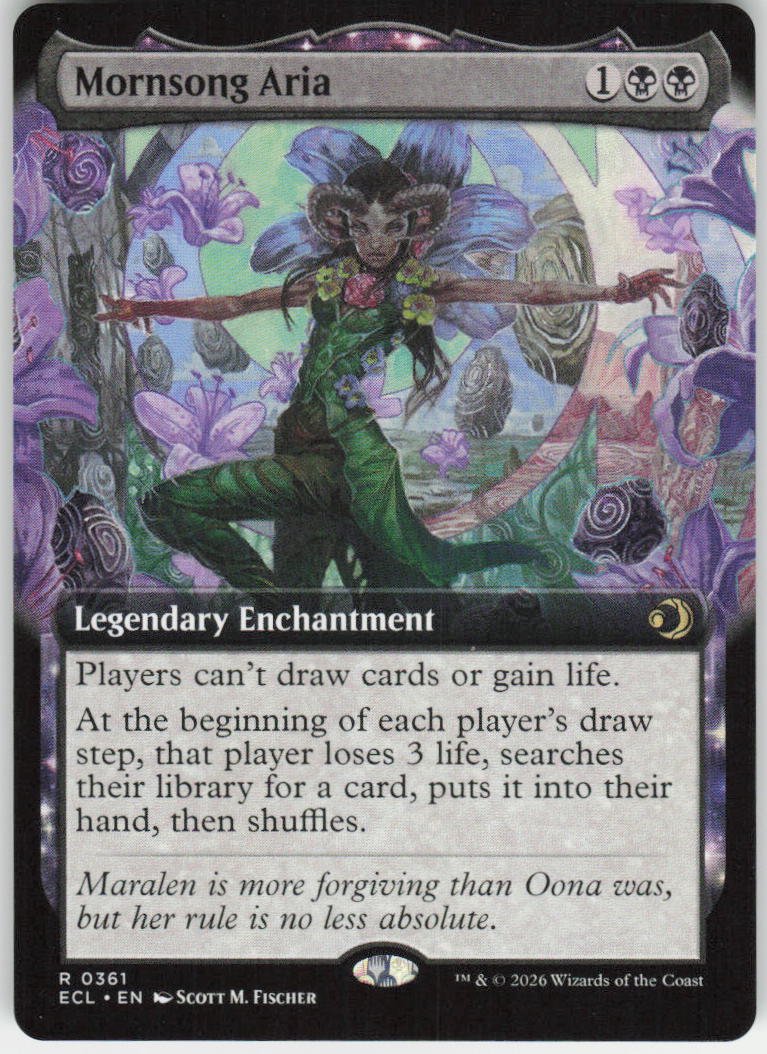 Mornsong Aria (Extended Art) R Lorwyn Eclipsed 361 NM