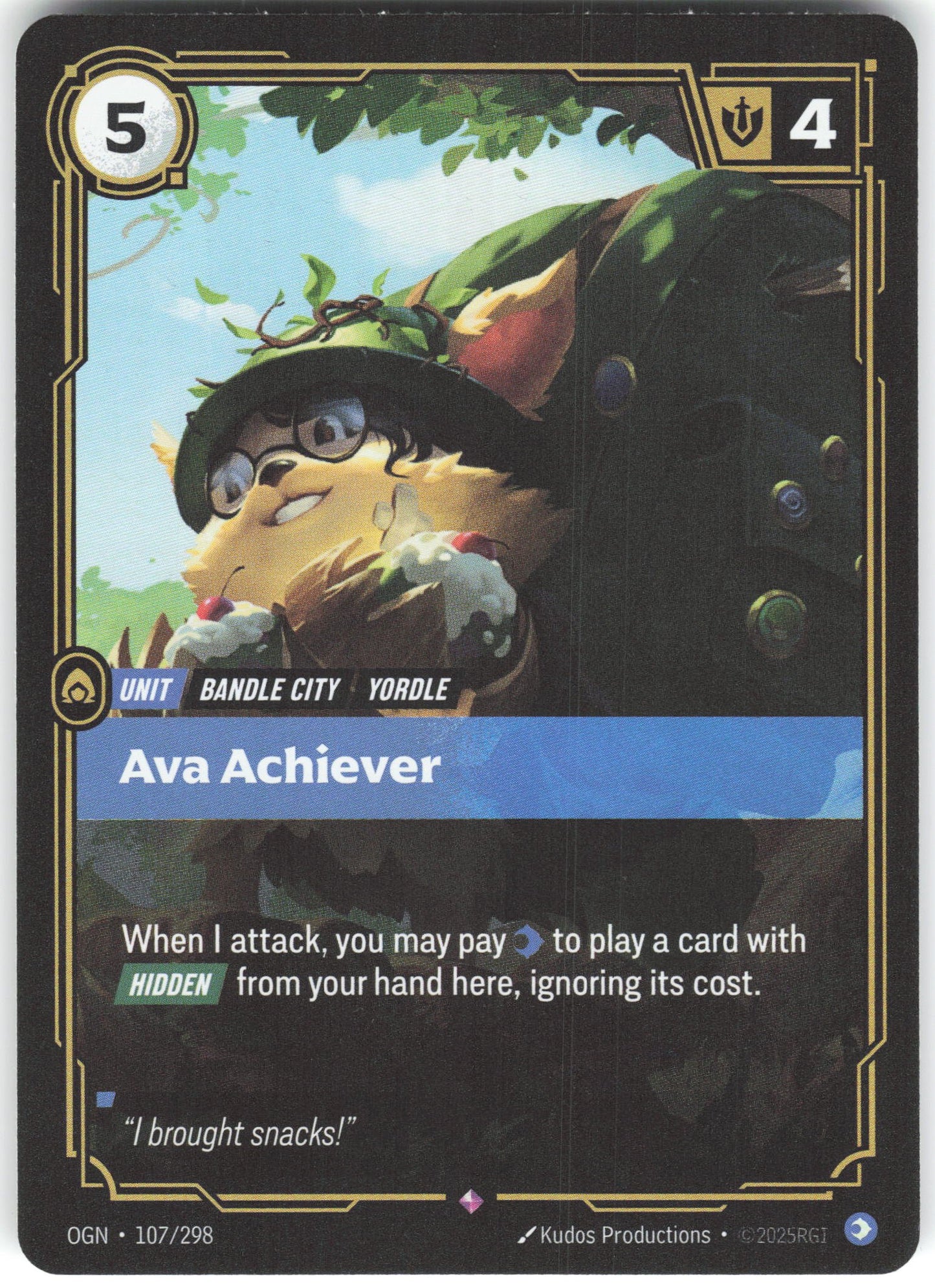 Ava Achiever Rare Origins 107/298 NM
