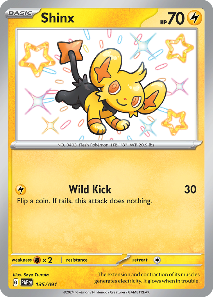 Shinx 135/091 Shiny Rare Paldean Fates NM/M