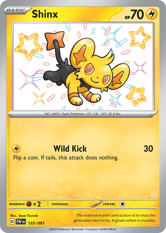 Shinx 135/091 Shiny Rare Paldean Fates NM/M