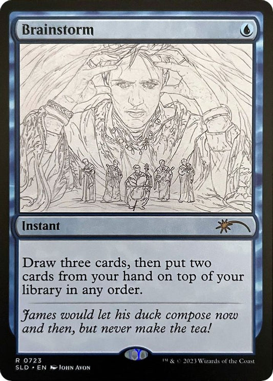 Brainstorm (0723) (Sketch Showcase) 723 Rare Foil Secret Lair Drop Series NM/M