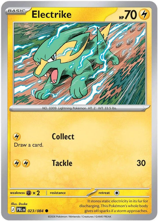 Electrike 023/084 Common Reverse Holo Pitch Black NM/M