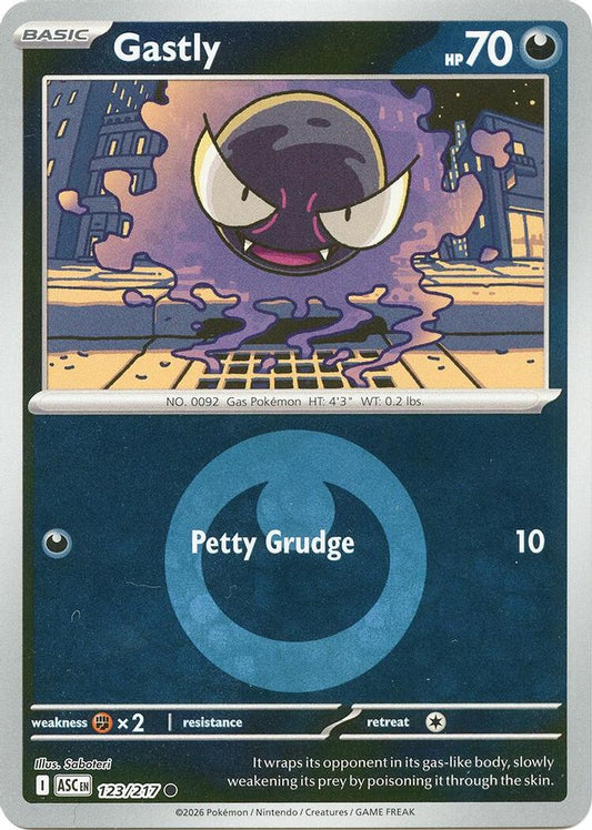 Gastly (Energy Symbol Pattern) 123/217 Common Reverse Holo Ascended Heroes NM/M