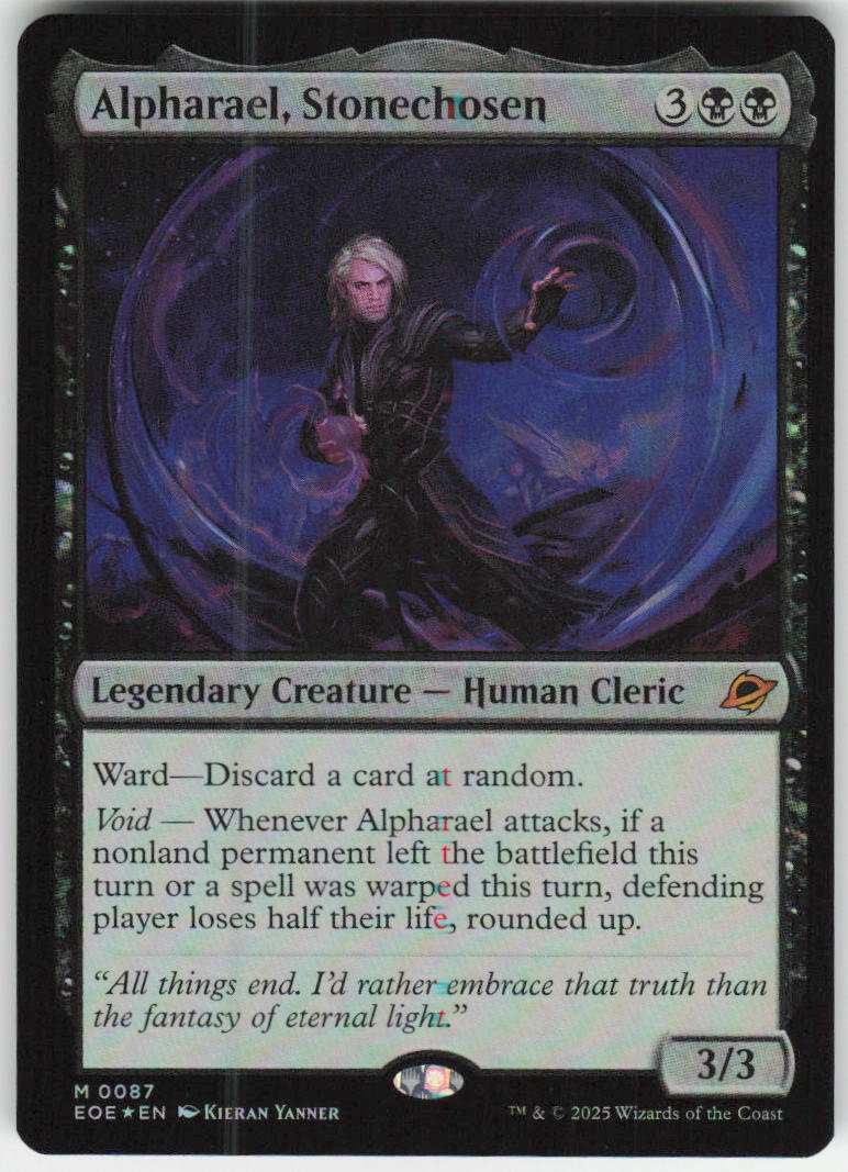 Alpharael, Stonechosen (Foil) M Edge of Eternities 87 NM