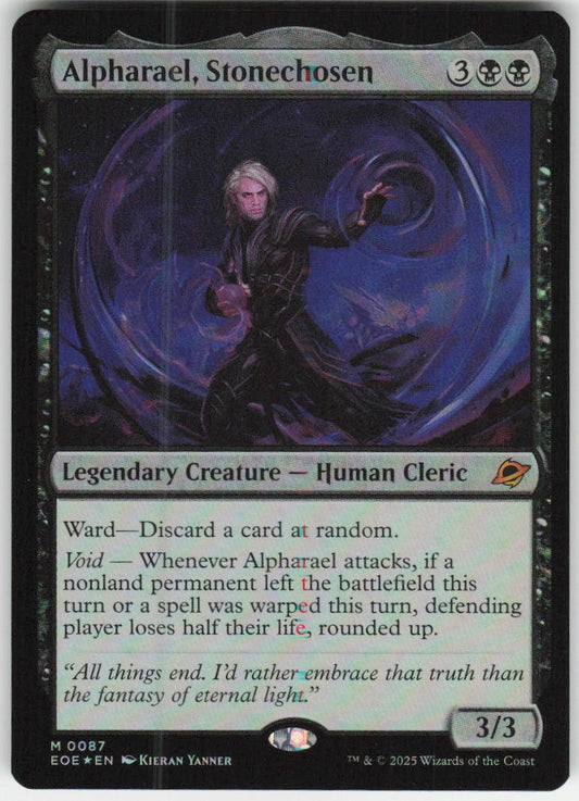 Alpharael, Stonechosen (Foil) M Edge of Eternities 87 NM