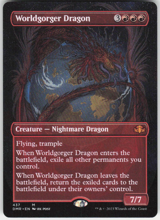 Worldgorger Dragon (Borderless) M Dominaria Remastered 437 NM