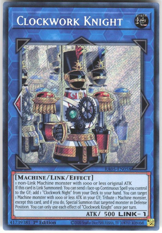Clockwork Knight (Secret Rare) Secret Rare Rarity Collection 5 RA05-EN058 NM