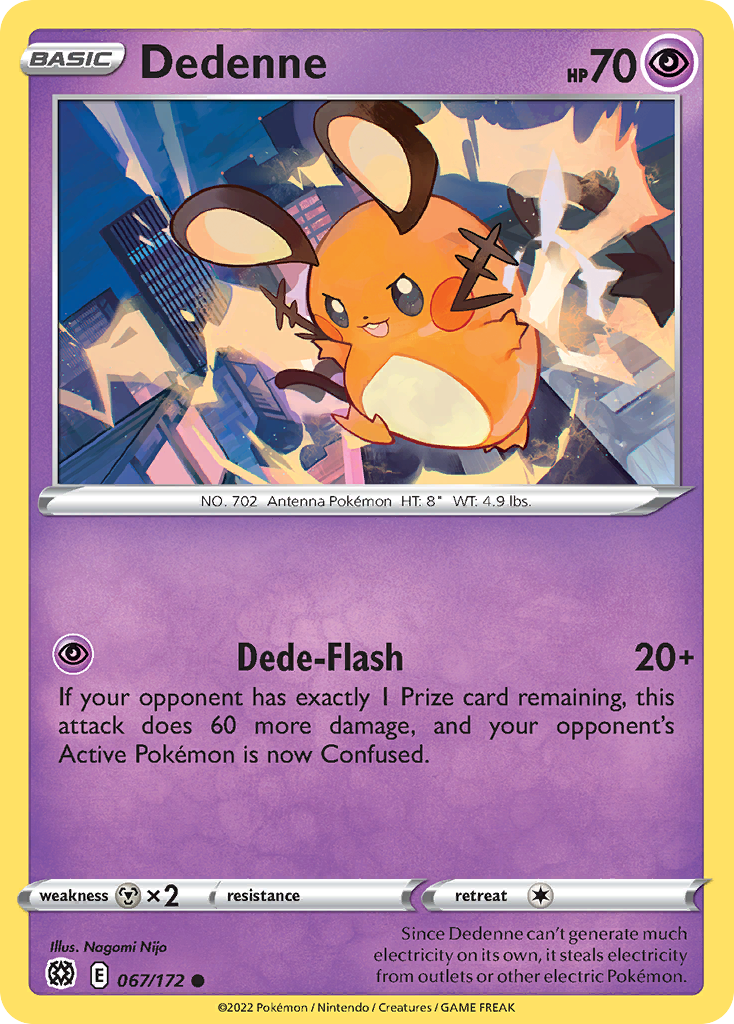 Dedenne 067/172 Common Brilliant Stars NM/LP