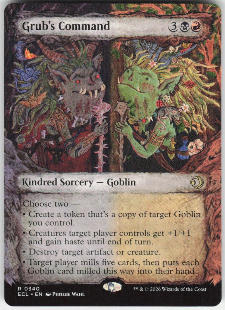 Grub's Command (Showcase) R Lorwyn Eclipsed 340 NM