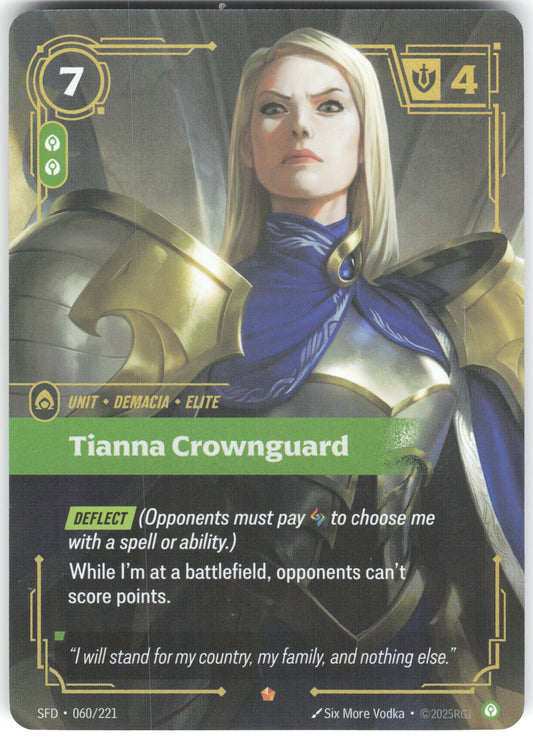 Tianna Crownguard Epic Spiritforged 060/221 NM