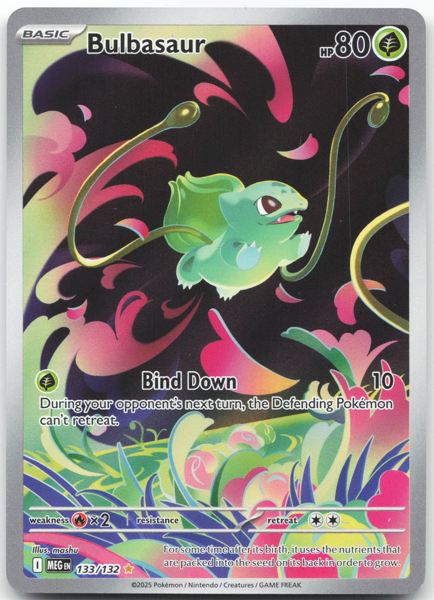 Bulbasaur - Illustration Rare ME01: Mega Evolution 133/132 NM