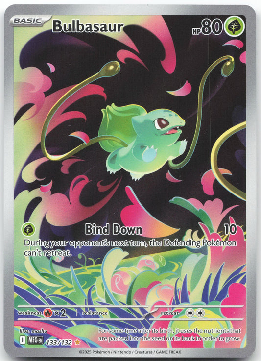 Bulbasaur - Illustration Rare ME01: Mega Evolution 133/132 NM