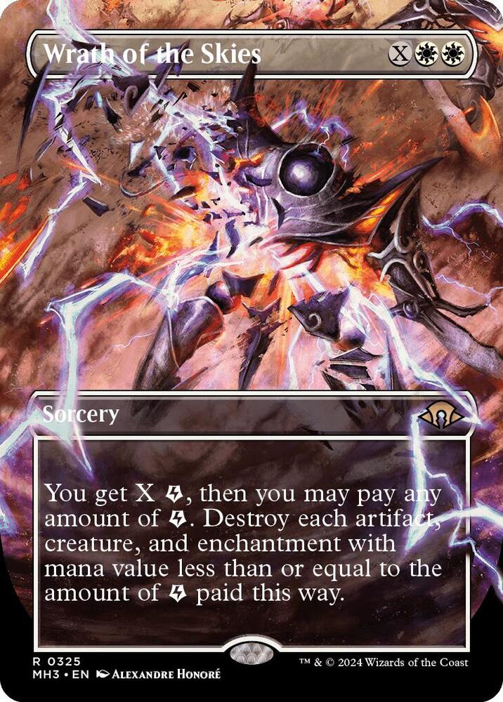 Wrath of the Skies (Borderless) 325 Rare Modern Horizons 3 NM/M