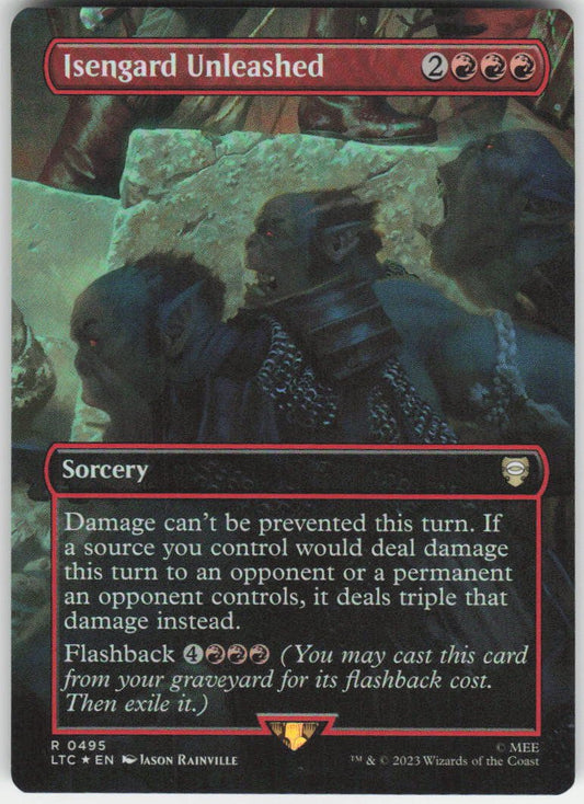 Isengard Unleashed (Borderless) R Commander: The Lord of the Rings: Tales of Middle-earth 495 NM