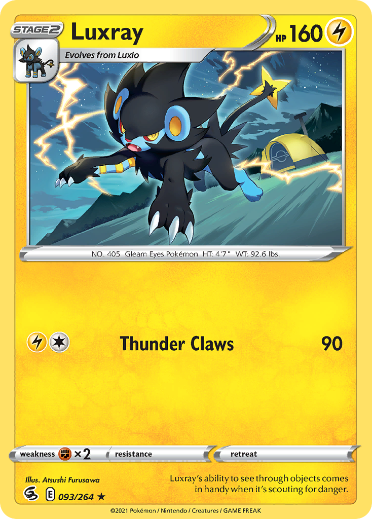 Luxray 093/264 Rare Fusion Strike NM/LP