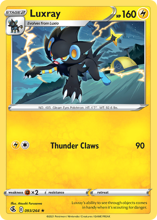 Luxray 093/264 Rare Fusion Strike NM/LP
