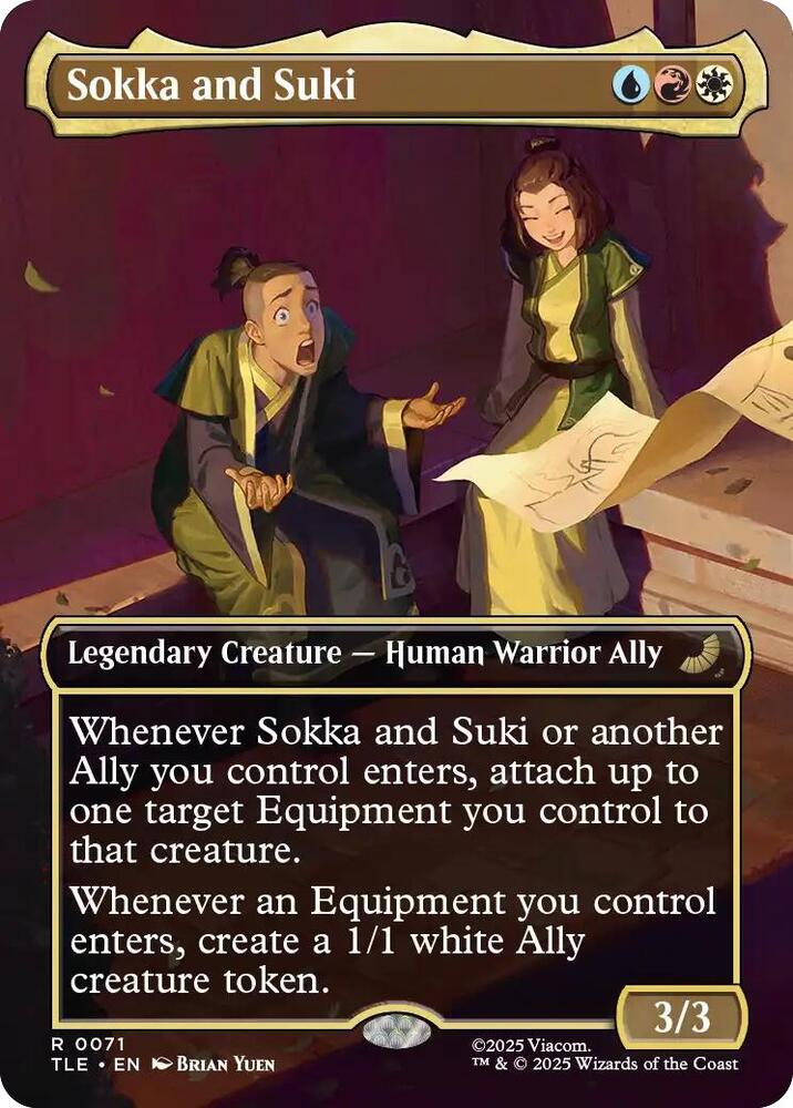 Sokka and Suki (Borderless) 71 Avatar: The Last Airbender: Eternal-Legal Foil NM/M