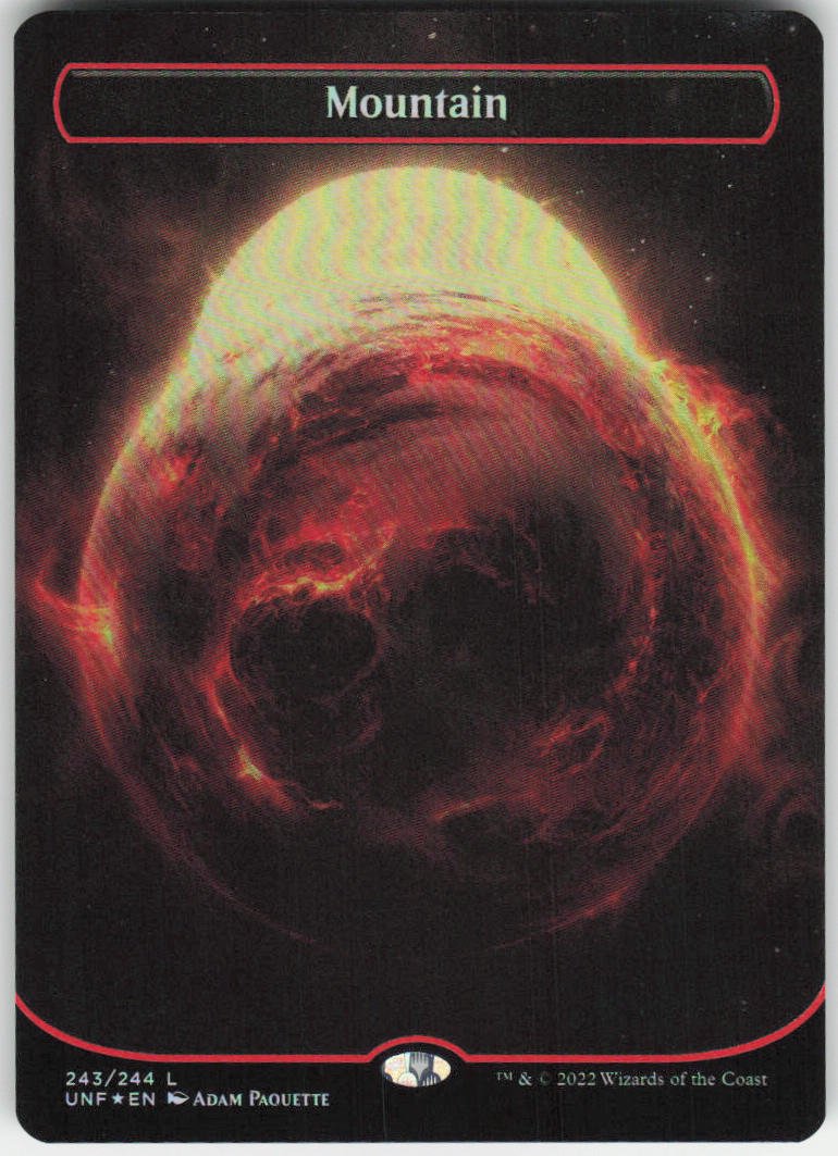 Mountain () (Borderless Foil) L Unfinity 243 NM