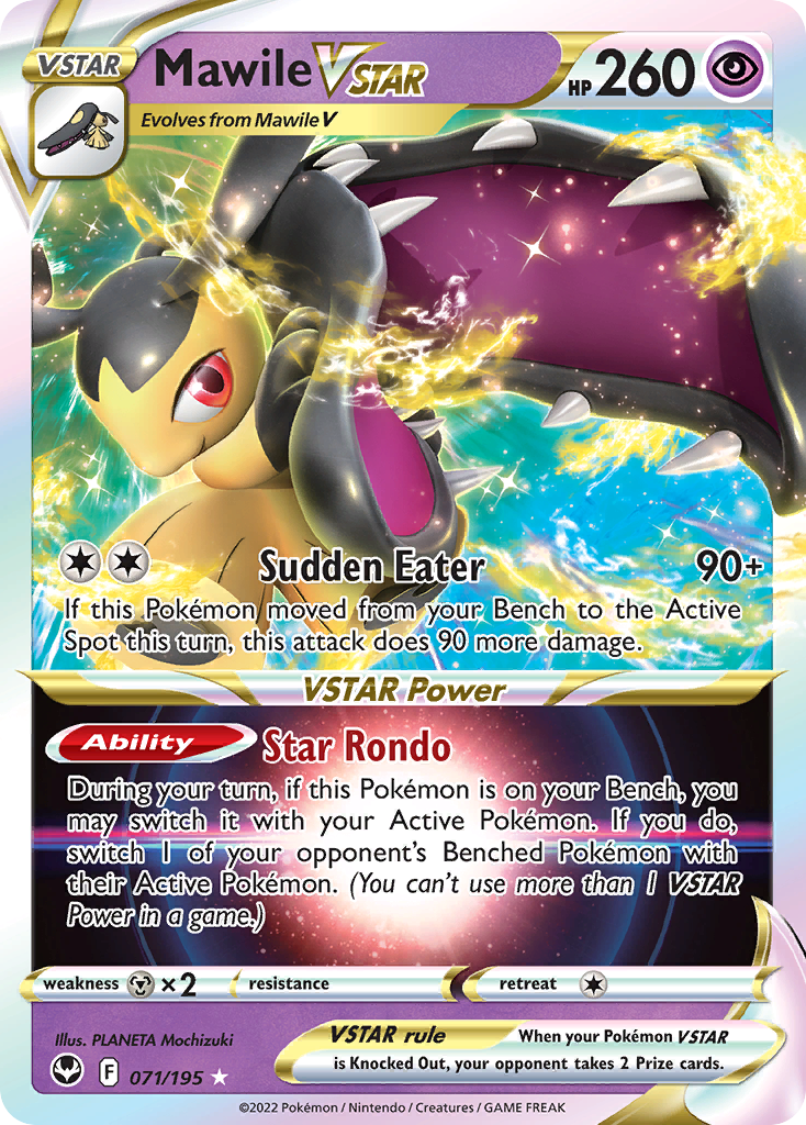 Mawile VSTAR 071/195 VSTAR Rare Silver Tempest Holo NM/M