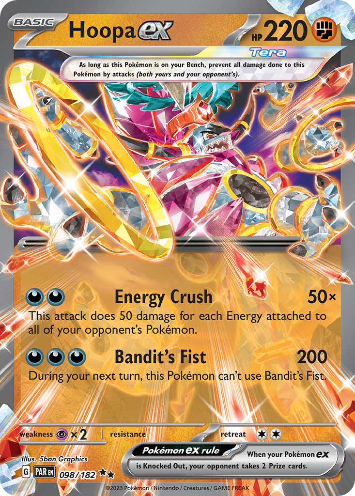 Hoopa ex 098/182 Double Rare Paradox Rift NM/M