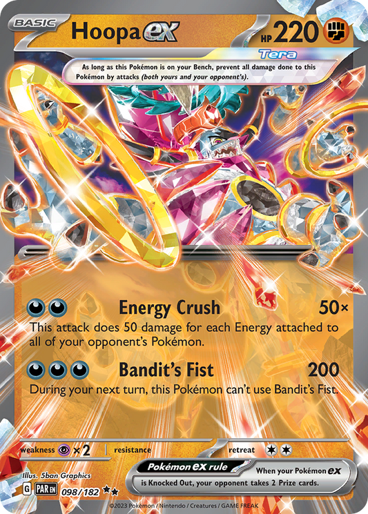 Hoopa ex 098/182 Double Rare Paradox Rift NM/M