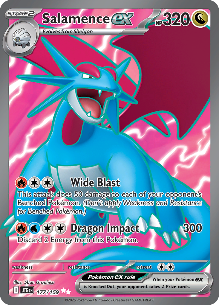 Salamence ex 177/159 Ultra Rare Journey Together NM/M