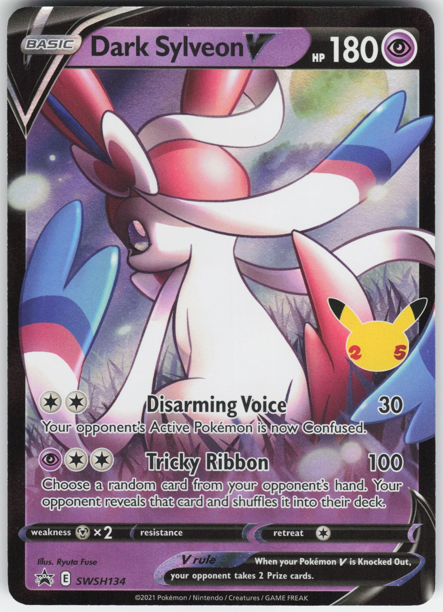 Dark Sylveon V - Promo SWSH: Sword & Shield Promo Cards SWSH134 NM